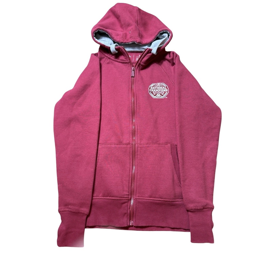 Antigua Alabama Crimson Tide Zip Hoodie Boys Small Cotton Blend 2020 Champion
